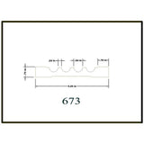 HOUSE OF FARA 3/4 in. x 5-1/4 in. x 7 ft. Basswood Wood Fluted Casing Moulding