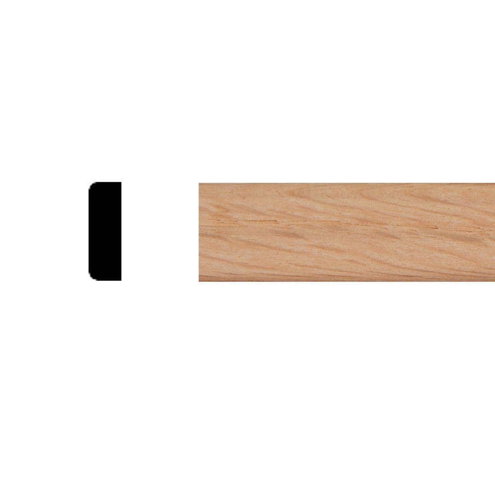 HOUSE OF FARA 1/4 in. x 3/4 in. x 8 ft. WM142 Oak Wood Screen Moulding