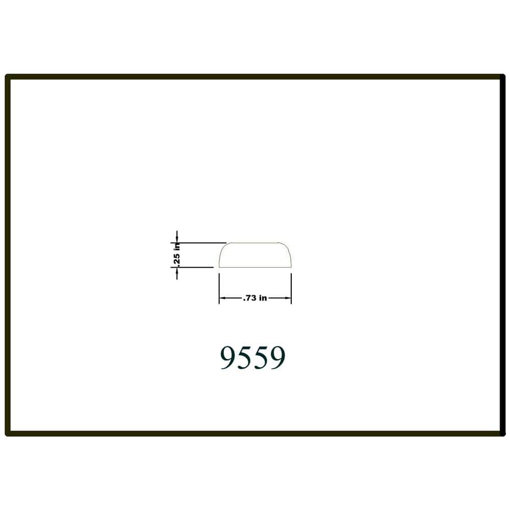 HOUSE OF FARA 1/4 in. x 3/4 in. x 8 ft. WM142 Oak Wood Screen Moulding