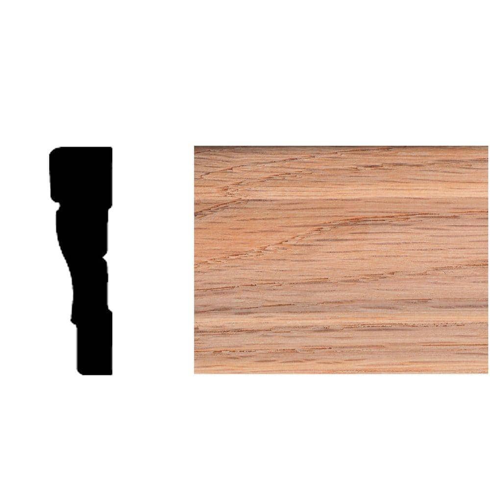 HOUSE OF FARA 1/2 in. x 2-1/4 in. x 7 ft. Oak Wood Colonial Casing Moulding