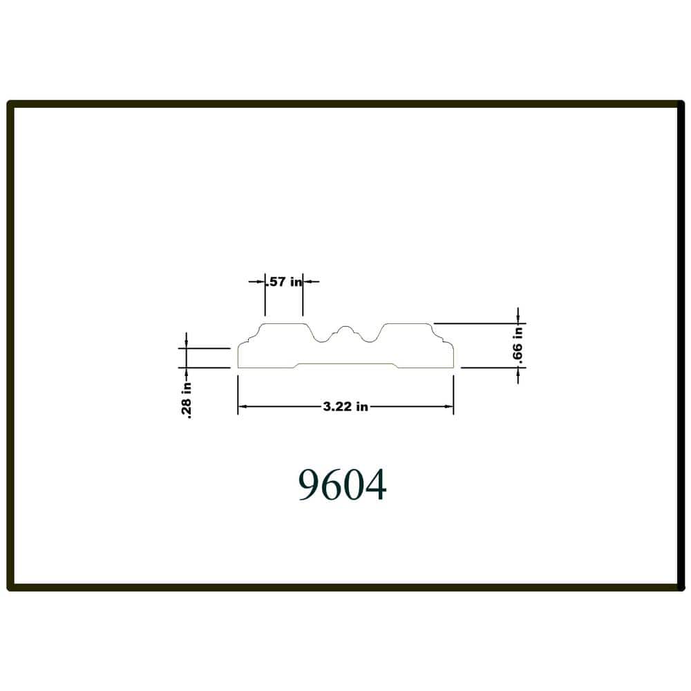 HOUSE OF FARA 3/4 in. x 3-1/4 in. x 7 ft. Oak Wood Fluted Casing Moulding