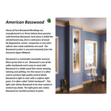 HOUSE OF FARA 13/16 in. x 2-1/32 in. x 96 in. Unfinished Hard Wood Crown Molding (1-Piece)
