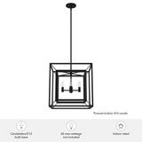 Hunter Doherty 4-Light Natural Iron Island Chandelier