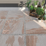 Flagstone Natural Cleft 24" x 24" x 3/4" Stone-Look Porcelain Paver, Case of 2