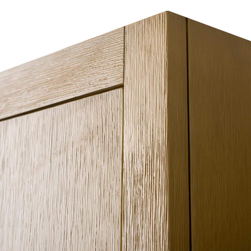 Vanity Art 24 in. W x 8 in. D x 33 in. H Bathroom Storage Wall Cabinet in Natural Oak/BN