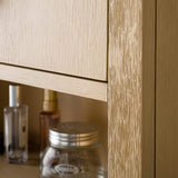 Vanity Art 24 in. W x 8 in. D x 33 in. H Bathroom Storage Wall Cabinet in Natural Oak/BN