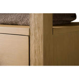 Vanity Art 21 in. W x 17 in. D x 72 in. H Brown MDF Floor Standing Linen Cabinet with Soft Close Door in Natural Oak/BN