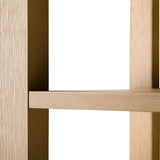 Vanity Art 21 in. W x 17 in. D x 72 in. H Brown MDF Floor Standing Linen Cabinet with Soft Close Door in Natural Oak/BN