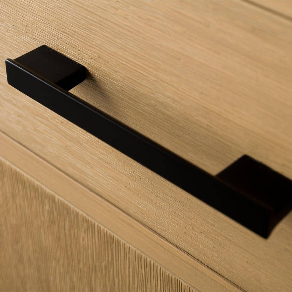 Vanity Art 21 in. W x 17 in. D x 72 in. H Brown MDF Floor Standing Linen Cabinet with Soft Close Door in Natural Oak/MB