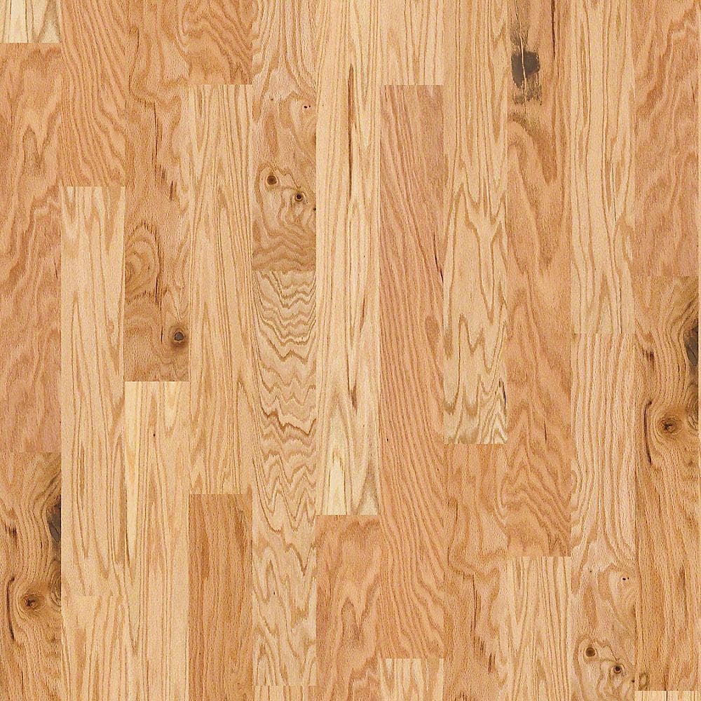Shaw Bradford 5 Natural Red Oak 3/8 In. T X 5 in. W Tongue and Groove Smooth Engineered Hardwood Flooring (23.66 sq.ft./case)