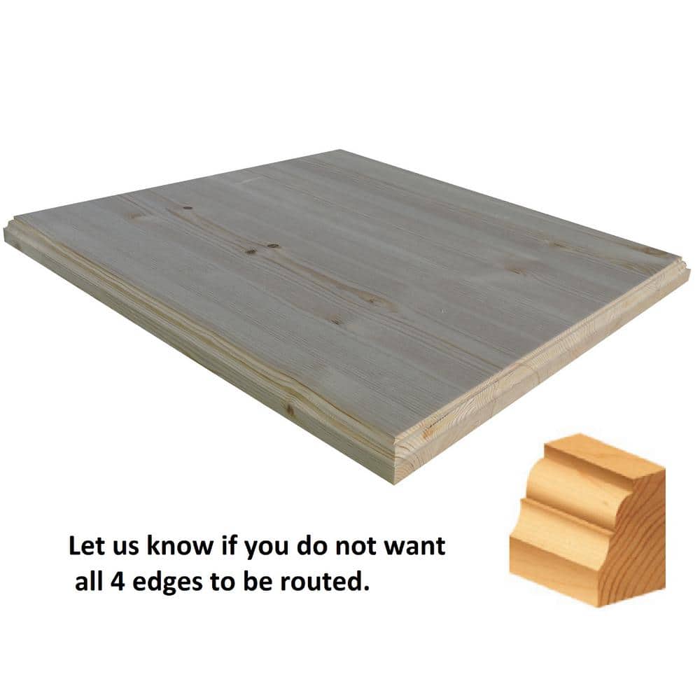 Unbranded 1 in. x 18 in. x 18 in. Allwood Pine Project Panel with Roman Edges
