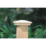 Protectyte Miterless 5 in. x 5 in. Untreated Wood Pyramid Slip Over Fence Post Cap