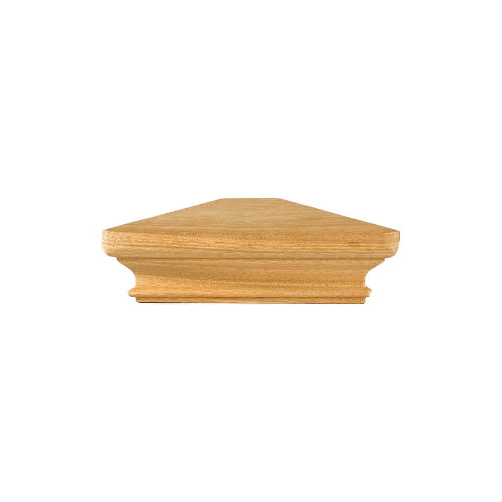 Protectyte Miterless 5 in. x 5 in. Untreated Wood Pyramid Slip Over Fence Post Cap