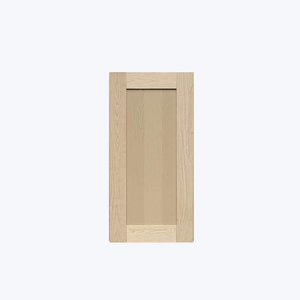LIFEART CABINETRY Lancaster Shaker Assembled 9 in. x 30 in. x 12 in. Wall Cabinet with 1-Door in Natural Wood