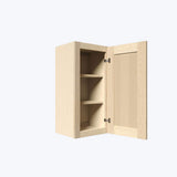 LIFEART CABINETRY Lancaster Shaker Assembled 9 in. x 30 in. x 12 in. Wall Cabinet with 1-Door in Natural Wood