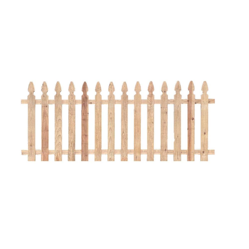 Redwood Empire 3.5 ft. x 8 ft. Cedar Gothic Top Wood Fence Panel