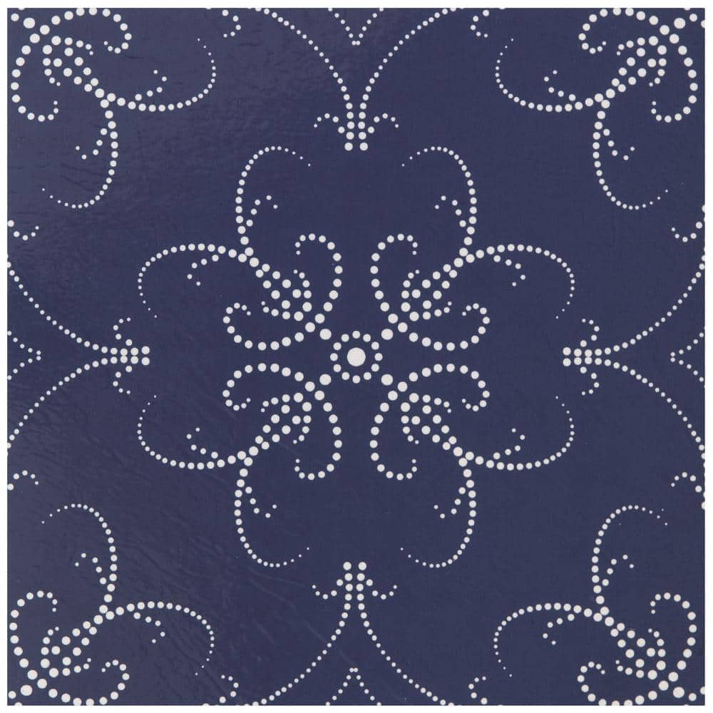 ACHIM Retro Navy Pearl 12 in. x 12 in. Self-Adhesive Vinyl Floor Tile (20 Tiles/20 sq. ft.)