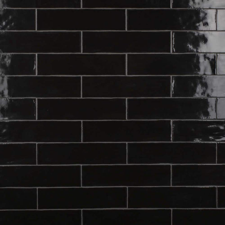 Merola Tile Chester Nero 3 in. x 12 in. Ceramic Subway Wall Tile (5.93 sq. ft. / Case)