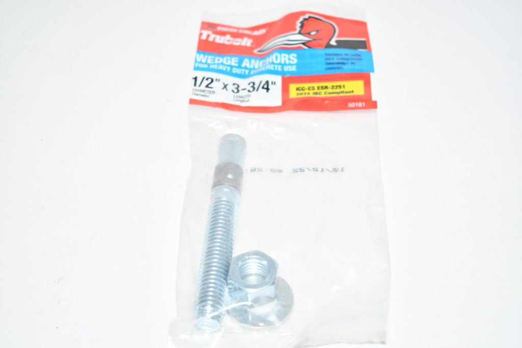 Red Head Trubolt Zinc HNH Wedge Anchor 1/2" x 3-3/4"