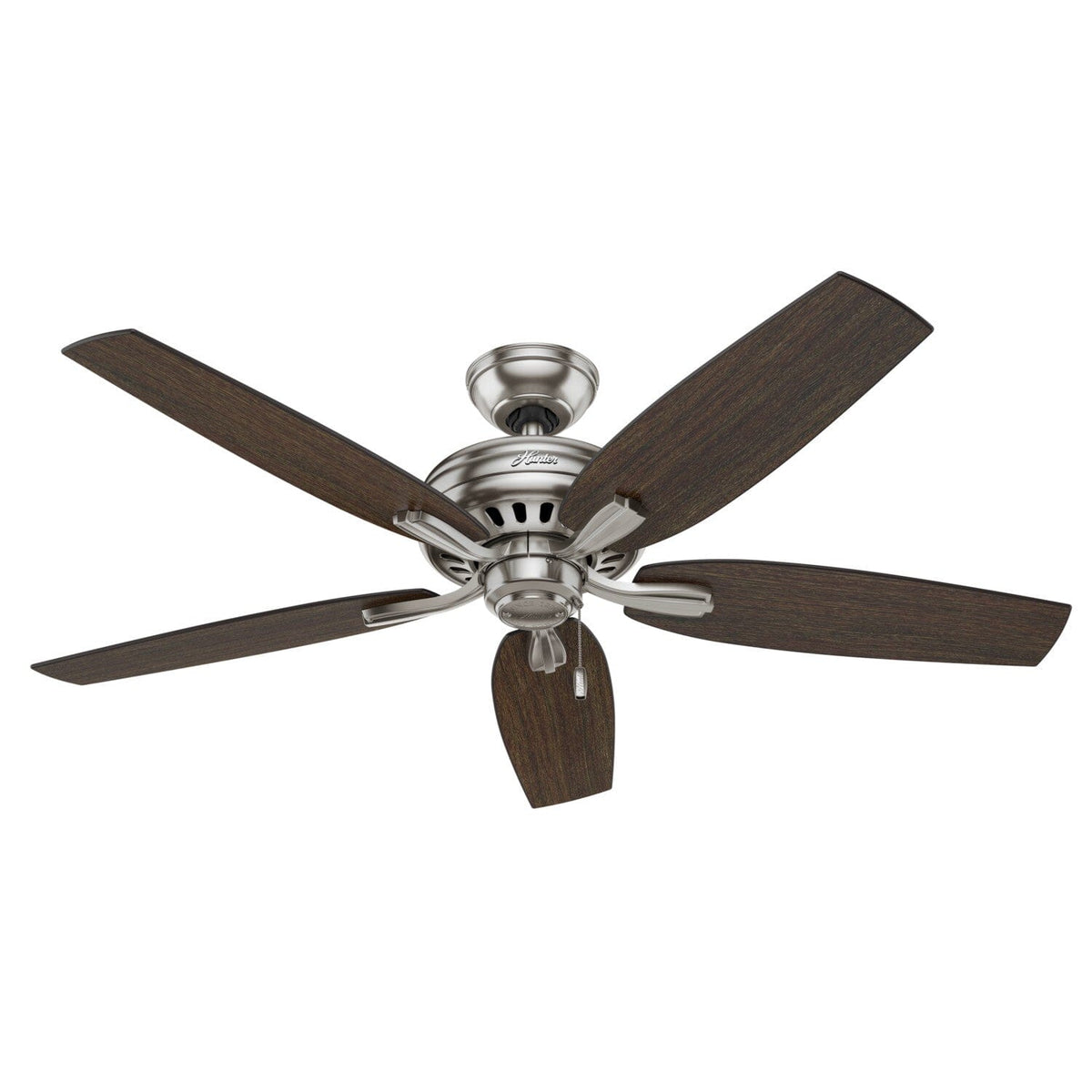 Hunter Newsome 52-in Matte Black Indoor/Outdoor Ceiling Fan, 5-Blade
