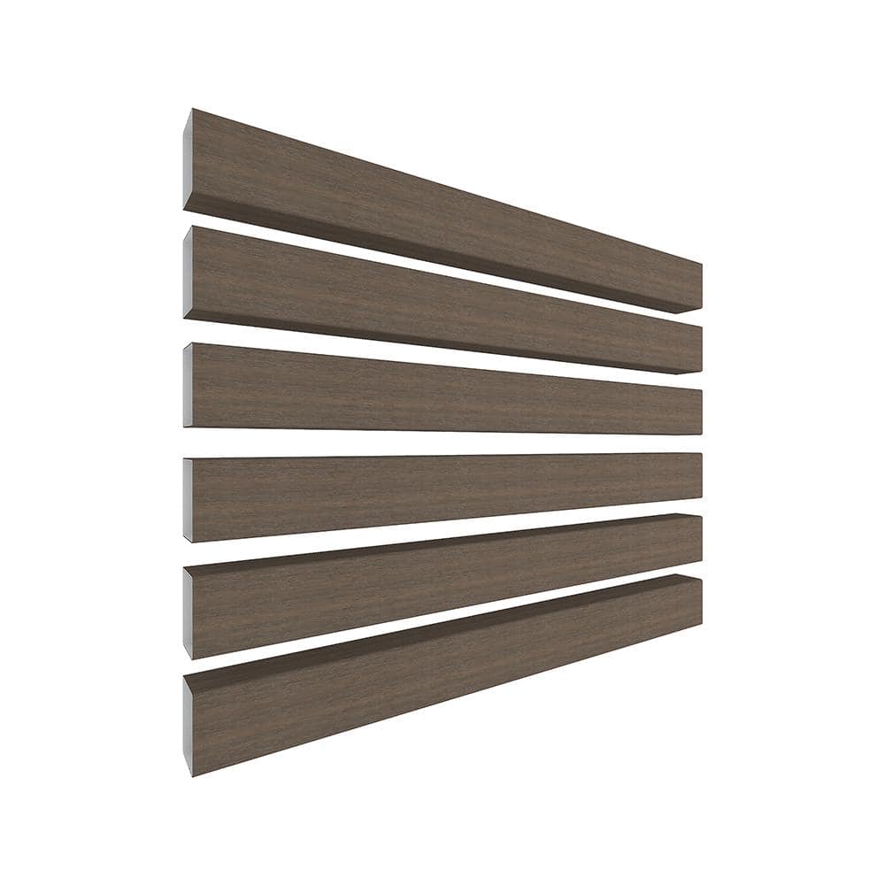 NewTechWood Alusions 1 in. x 2 in. x 144 in. Coextruded Brazilian Ipe Wood Composite Aluminum Beams