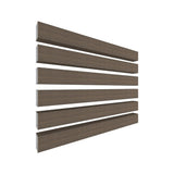 NewTechWood Alusions 1 in. x 2 in. x 144 in. Coextruded Brazilian Ipe Wood Composite Aluminum Beams