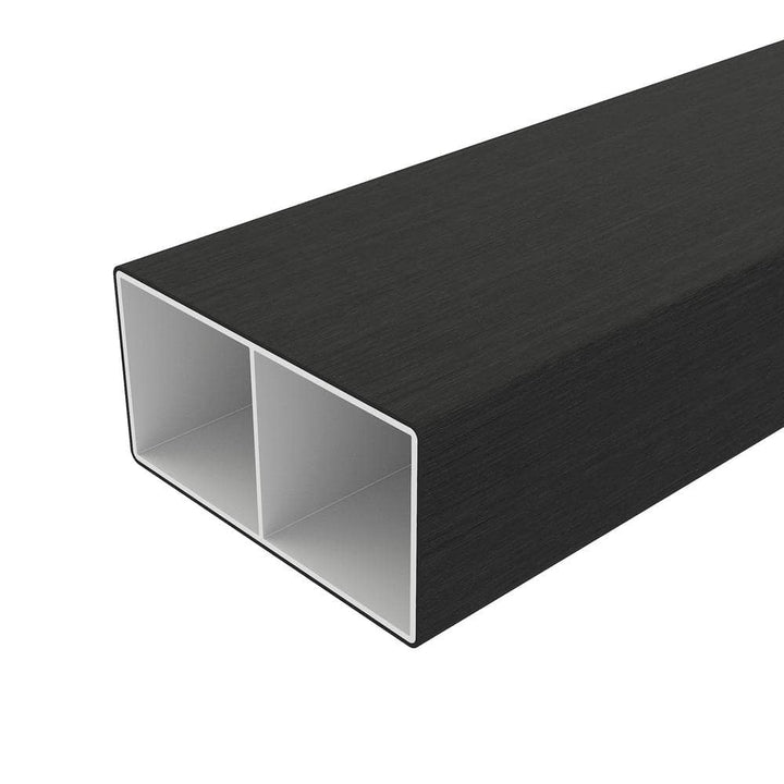 NewTechWood Alusions 2 in. x 4 in. x 144 in. Coextruded Indian Ebony Wood Composite Aluminum Beams