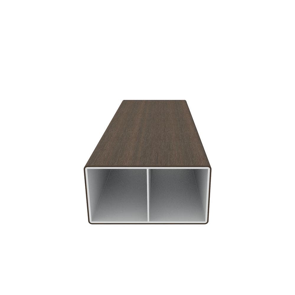NewTechWood Alusions 2 in. x 4 in. x 144 in. Coextruded Brazilian Ipe Wood Composite Aluminum Beams