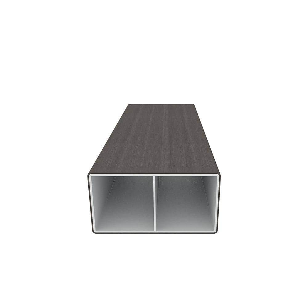 NewTechWood Alusions 2 in. x 4 in. x 144 in. Coextruded Argentinian Silver Gray Wood Composite Aluminum Beams