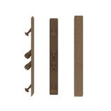 NewTechWood UltraShield Peruvian Teak Angle End Cap for Composite Decking Boards (10 per Bag)