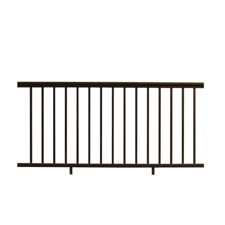 NewTechWood Allure 96 in. x 36 in. Bronze Aluminum Preassembled Railing Kit