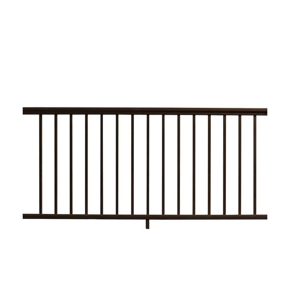 NewTechWood Allure 72 in. x 42 in. Bronze Aluminum Preassembled Railing Kit
