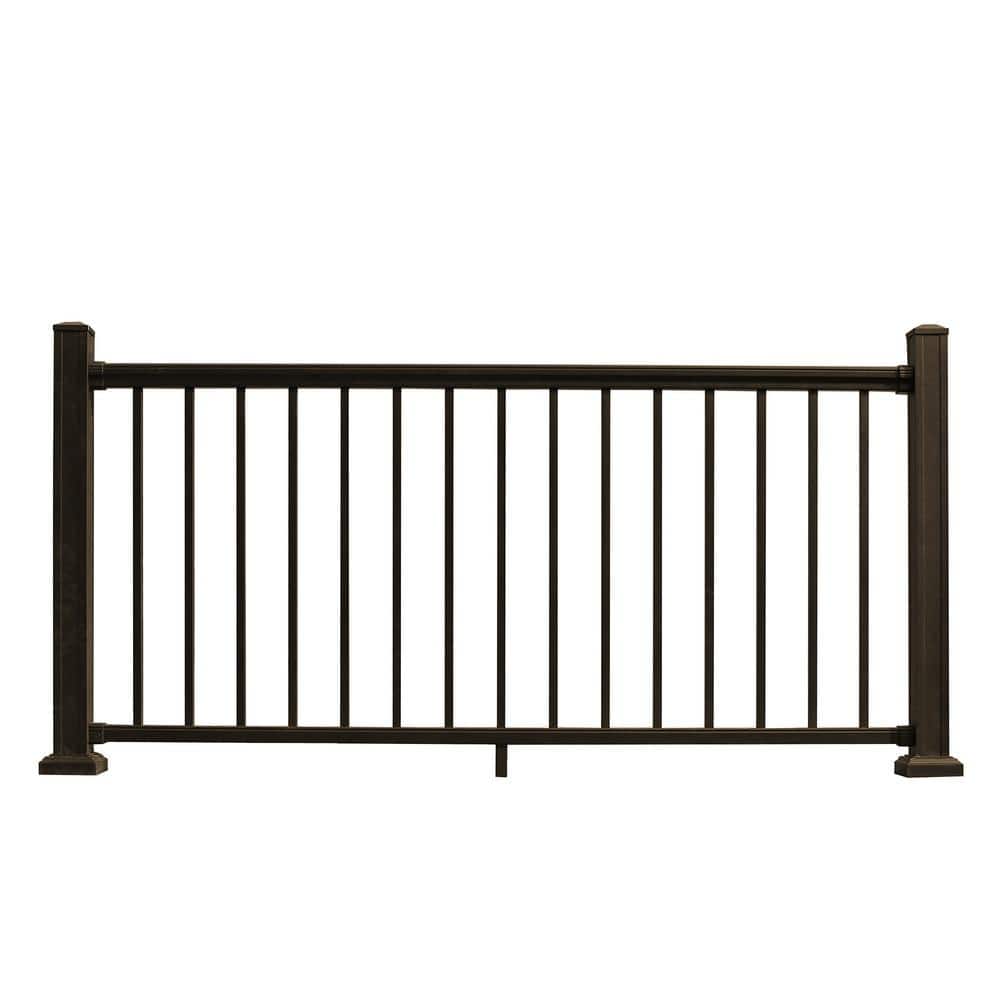 NewTechWood Allure 72 in. x 42 in. Bronze Aluminum Preassembled Railing Kit