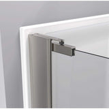 Delta 27 in. to 36 in. Semi-Frameless Contemporary Pivot Shower Door Track Assembly Kit in Bronze