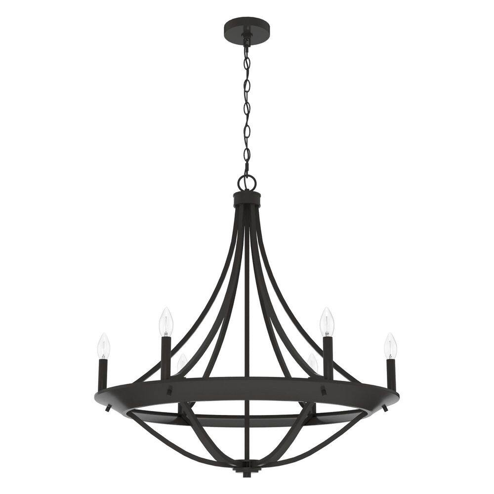 Hunter Perch Point 6-Light Noble Bronze Candlestick Chandelier