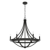 Hunter Perch Point 6-Light Noble Bronze Candlestick Chandelier