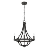 Hunter Perch Point 5-Light Noble Bronze Candlestick Chandelier
