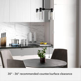 Hunter Lochemeade 3 Light Noble Bronze Chandelier with Clear Seeded Glass Shades Kitchen Light