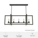 Hunter Woodburn 5-Light Noble Bronze Candlestick Chandelier
