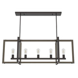 Hunter Woodburn 5-Light Noble Bronze Candlestick Chandelier
