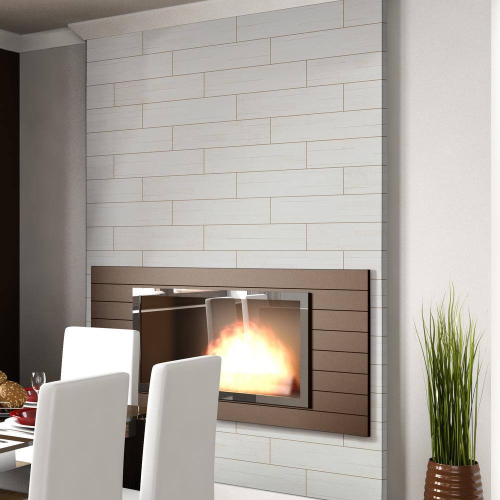 MSI Nora Ice Ledger Panel 6 in. x 24 in. Textured Matte Porcelain Wall Tile (528 sq. ft./Pallet)