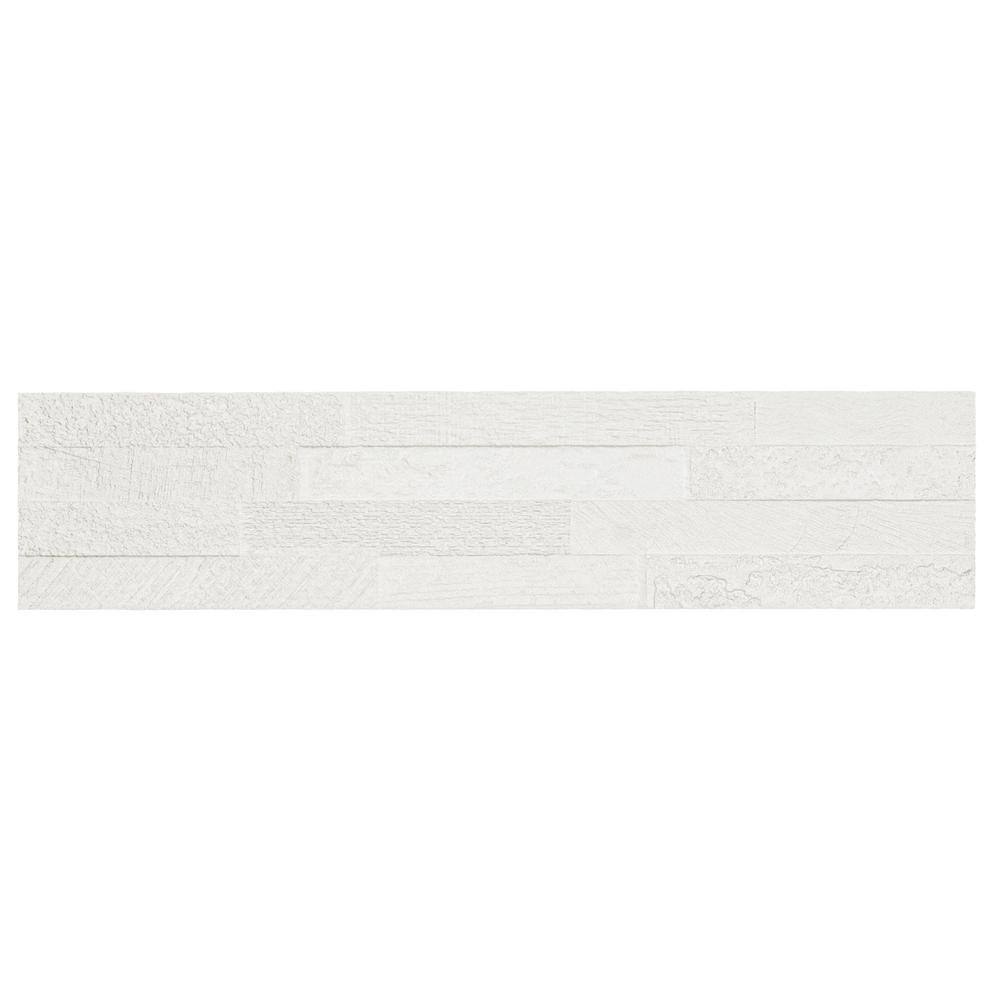 MSI Nora Ice Ledger Panel 6 in. x 24 in. Textured Matte Porcelain Wall Tile (528 sq. ft./Pallet)