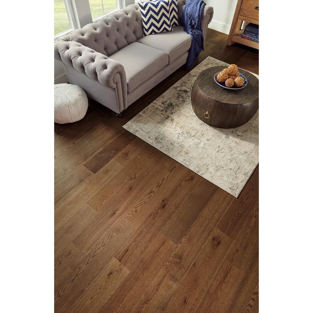 Pergo Defense+ Norwood Oak 3/8 in. T x 7.5 in. W Click Lock Distressed Engineered Hardwood Flooring (24.5 sq.ft./case)