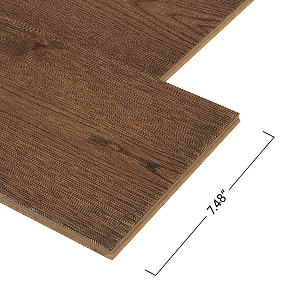 Pergo Defense+ Norwood Oak 3/8 in. T x 7.5 in. W Click Lock Distressed Engineered Hardwood Flooring (24.5 sq.ft./case)