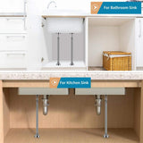 Numhew Adjustable Stainless Steel Undermount Sink Bracket - 2-Pack