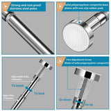 Numhew Adjustable Stainless Steel Undermount Sink Bracket - 2-Pack
