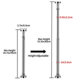 Numhew Adjustable Stainless Steel Undermount Sink Bracket - 2-Pack