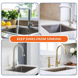 Numhew Undermount Sink Brackets 4-Pack - Adjustable Rust-Resistant Support Kit