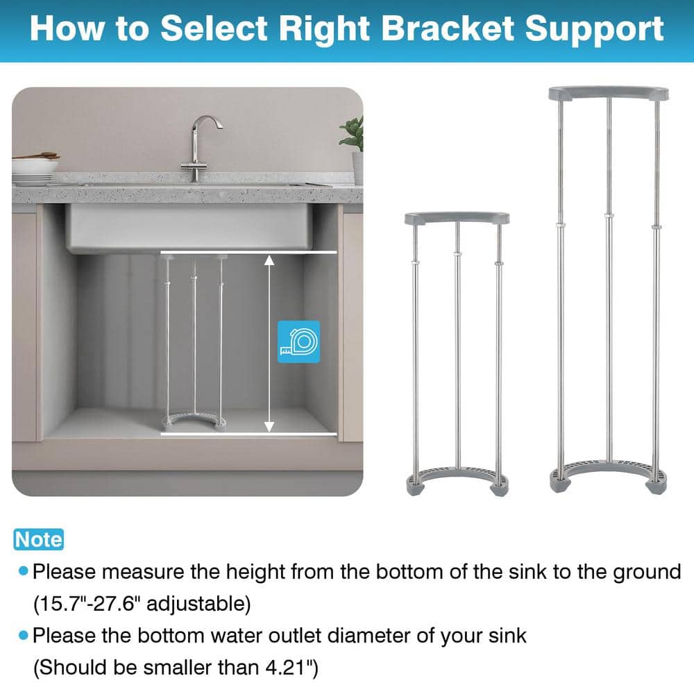 Numhew Adjustable Undermount Sink Support Brackets