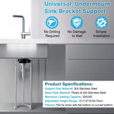 Numhew Adjustable Undermount Sink Support Brackets